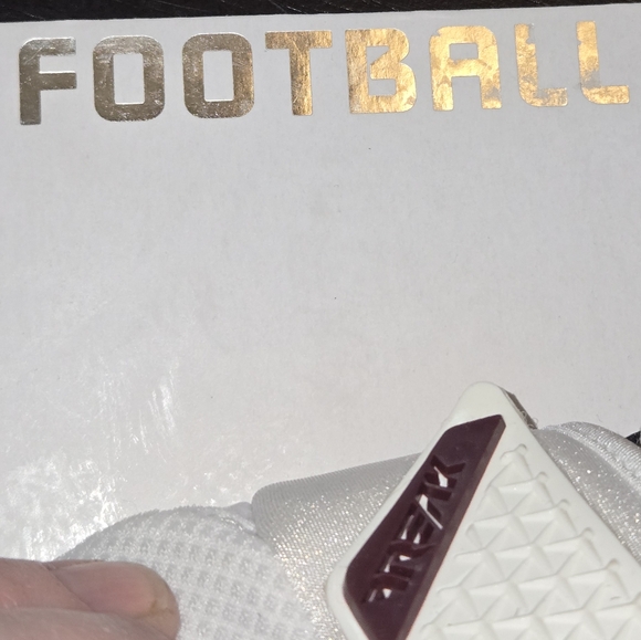 Adidas Freak 3.0 Football GripTack White & Maroon Padded Receiver Gloves Sz 4XL - Picture 4 of 13